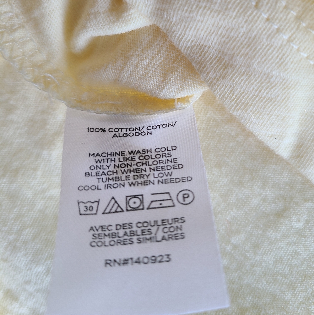 J. Crew/LOFT Short Sleeve Crew/V-Neck Tops - Pink, White, Yellow - Picture 12 of 16